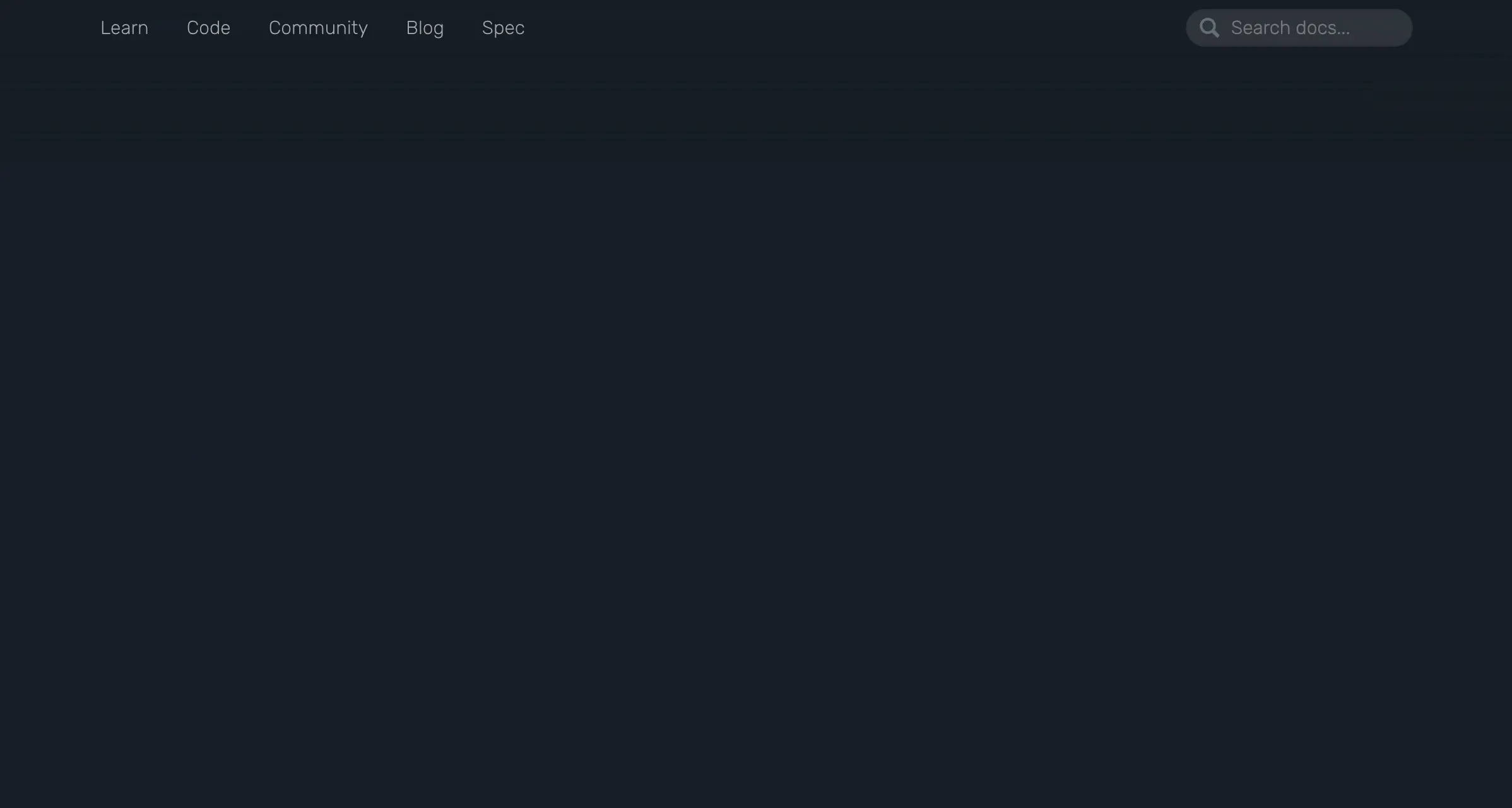 Screenshot of initial version of GraphQL.ORG v0